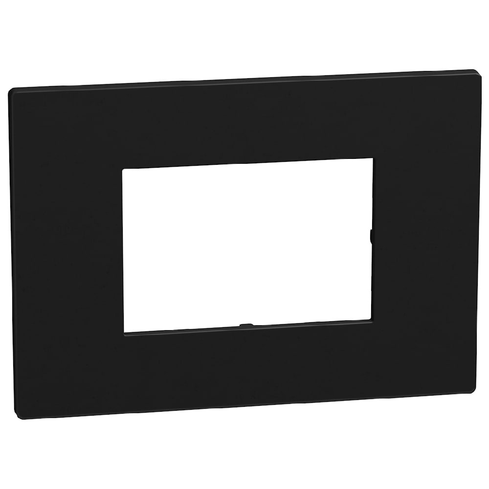 BTICINO LightN afdekplaat 3 mod zwart YA4803DD