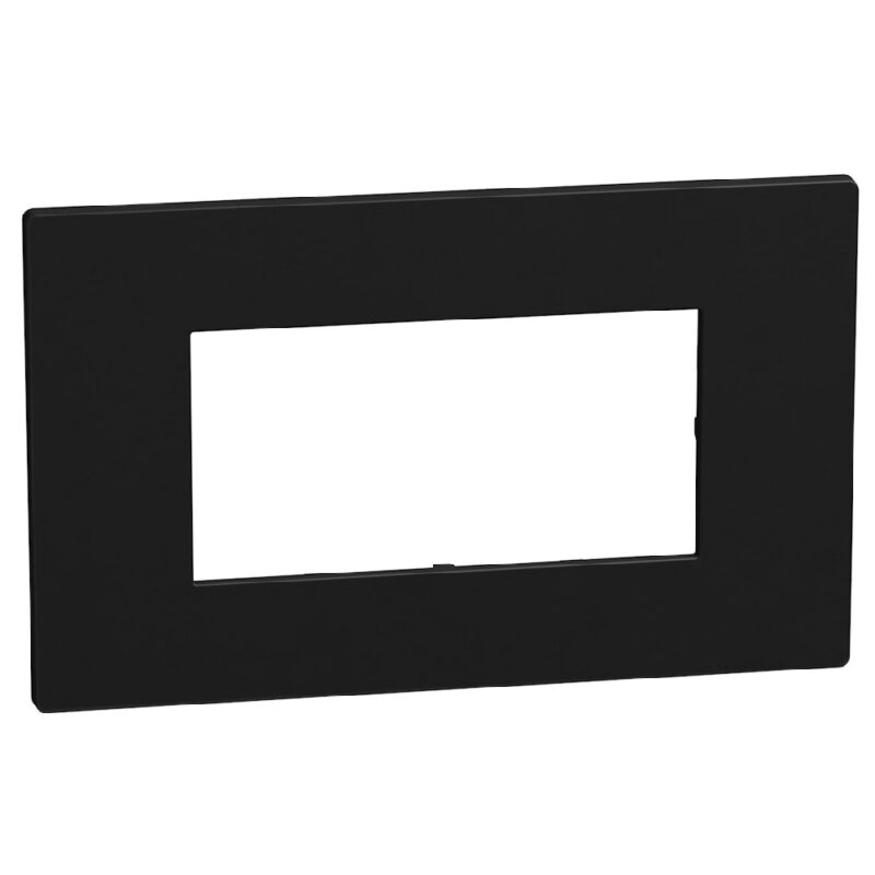 BTICINO LightN afdekplaat 4 mod zwart YA4804DD