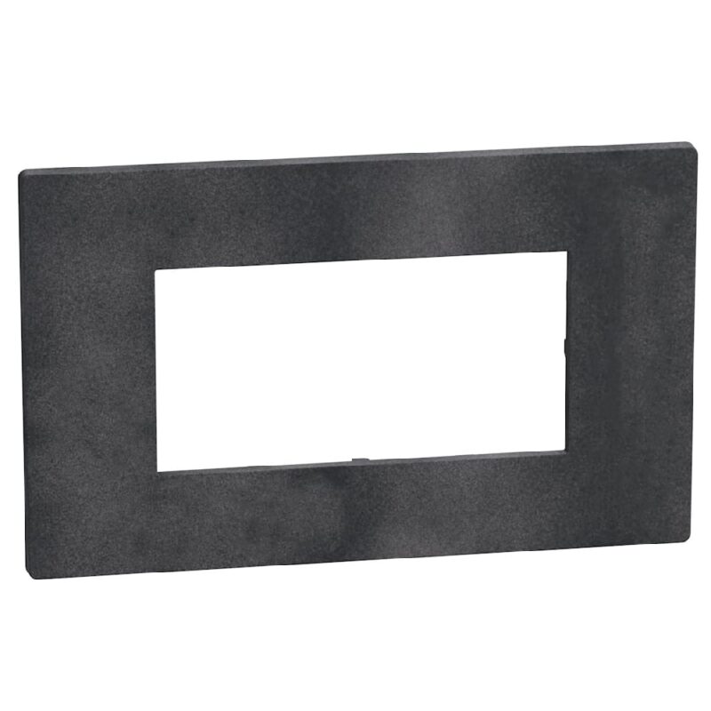 BTICINO LightN afdekplaat 4 mod zwart grey YA4804DS