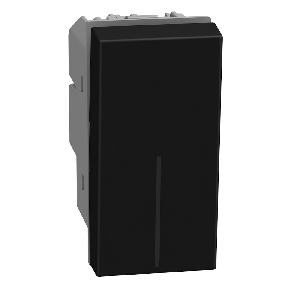 BTICINO LightN tweep. schakelaar 16AX 1 mod - zwart YD4002