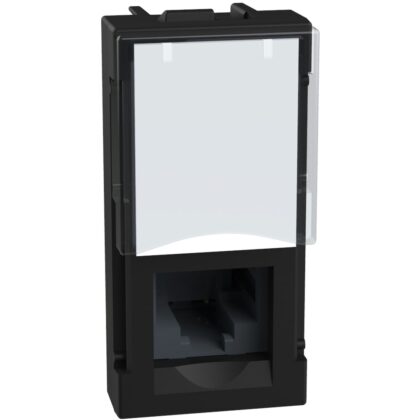 BTICINO LightN ctdoos RJ45-UTP-cat5e 1 mod - zwart YD4279C5E