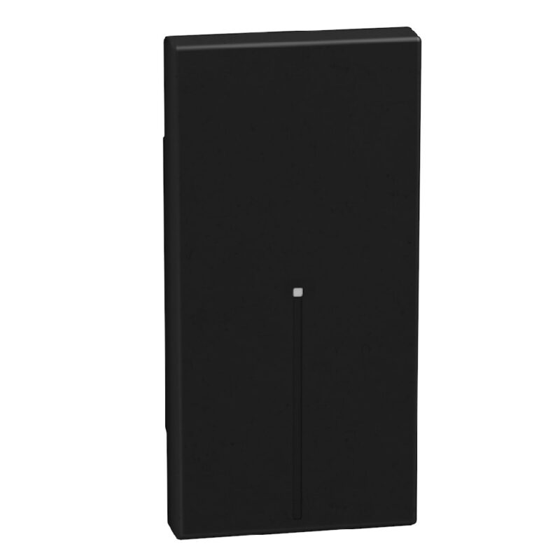 BTICINO LightN ax.toets voor bediening 1 mod - zwart YD4916