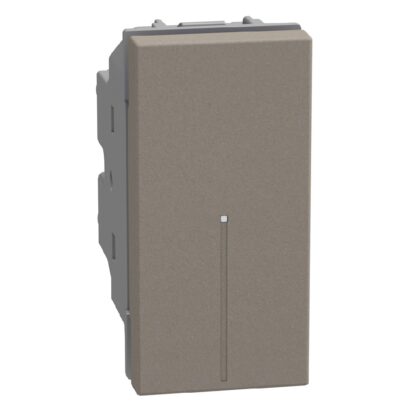 BTICINO LightN ax.drukknop NO 10A 1 mod - stone YG4055A