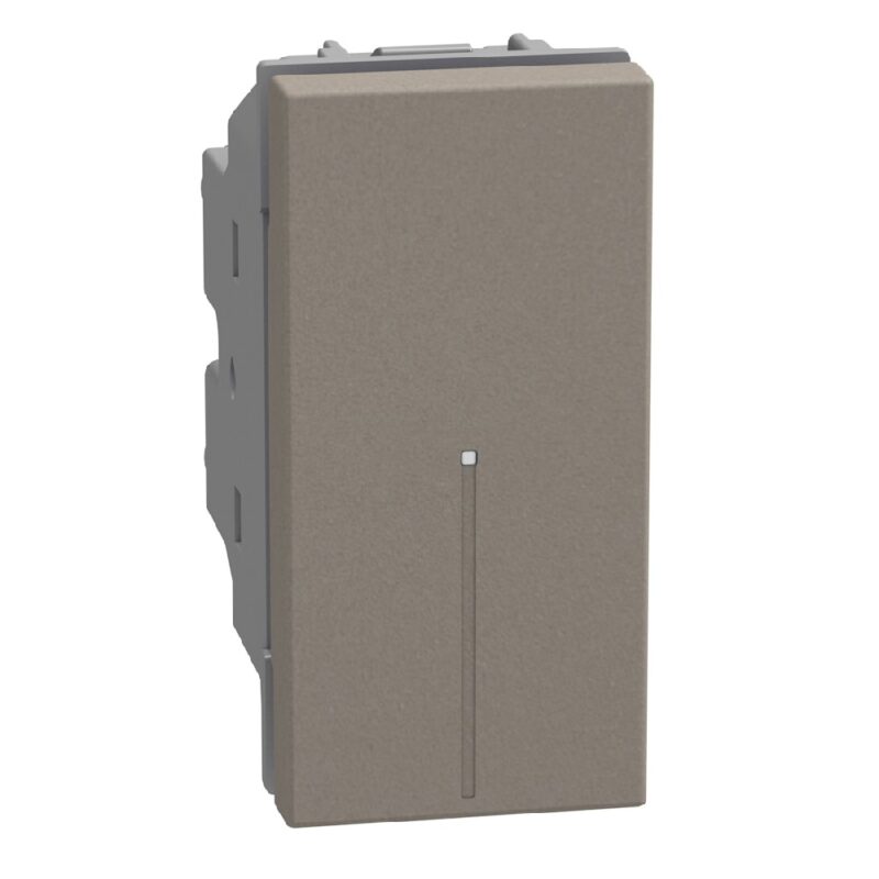BTICINO LightN ax.drukknop NO 10A 1 mod - stone YG4055A