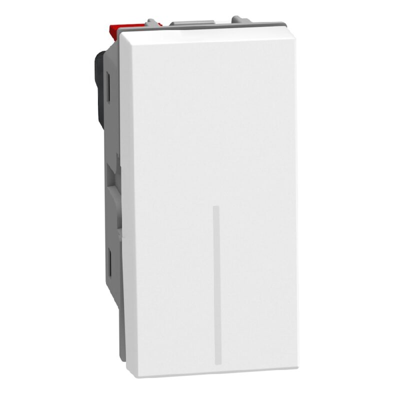 BTICINO LightN drukknop NO 10A 1 mod - wit YW4005A