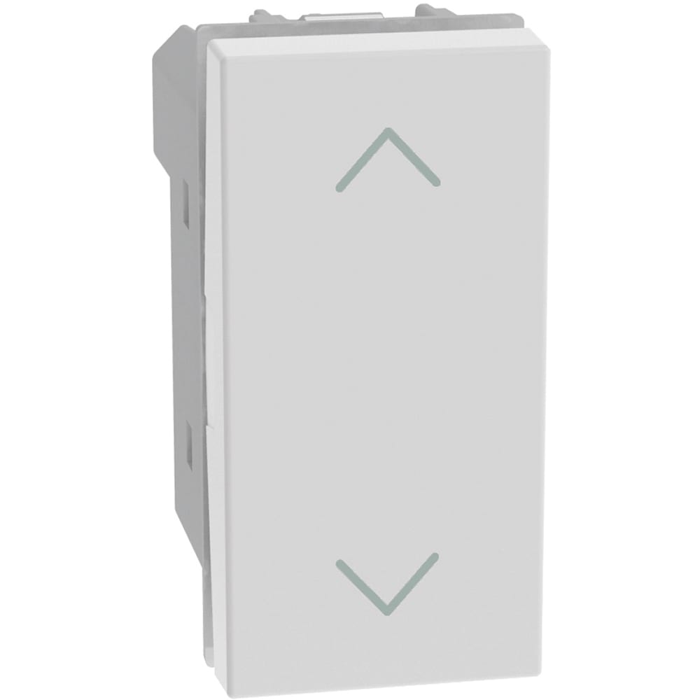 BTICINO LightN rolluikschakelaar 1 mod - wit YW4027N