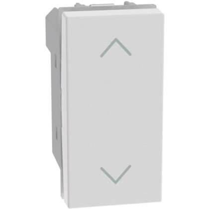 BTICINO LightN dubb. rolluikdrukknop 1 mod - wit YW4037N