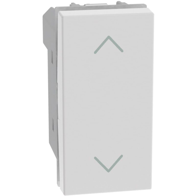 BTICINO LightN dubb. rolluikdrukknop 1 mod - wit YW4037N