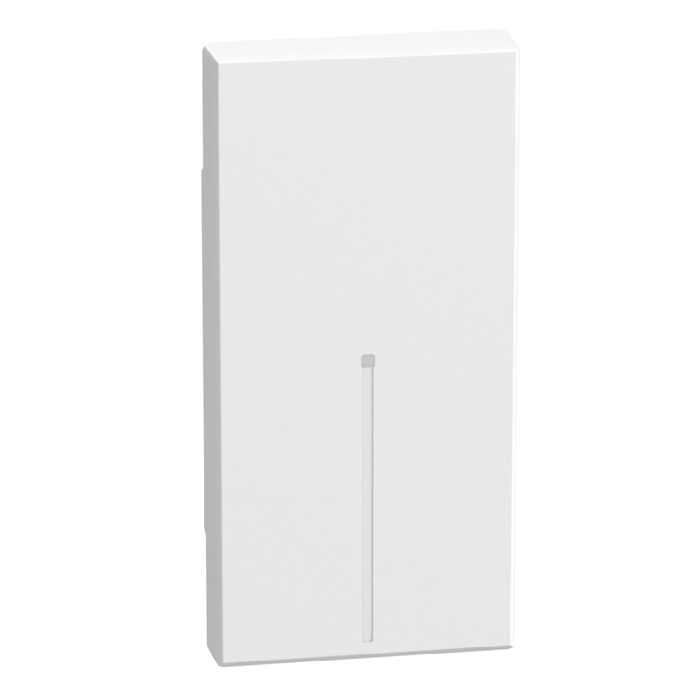 BTICINO LightN ax.toets voor bediening 1 mod - wit YW4916