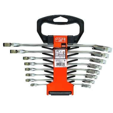 Bahco Steek-ringratelsleutelset in kunstofhouder 1RM/SH8 : 8-19mm 1RM/SH8