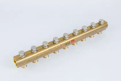 Begetube Verdeler voor CV messing Begetube 1" + 9 x 1" 200102009