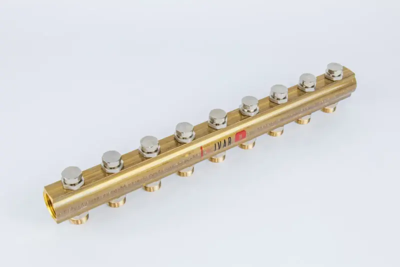 Begetube Verdeler voor CV messing Begetube 1" + 9 x 1" 200102009