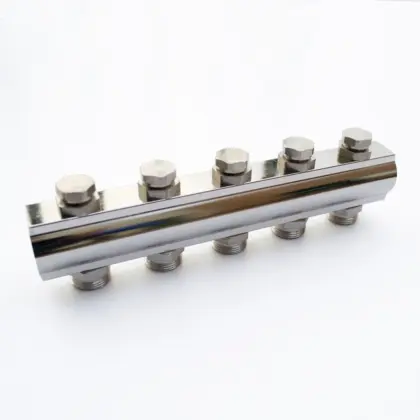 Begetube Verdeler voor CV messing Begetube 1" + 9 x 1" wit 220105009