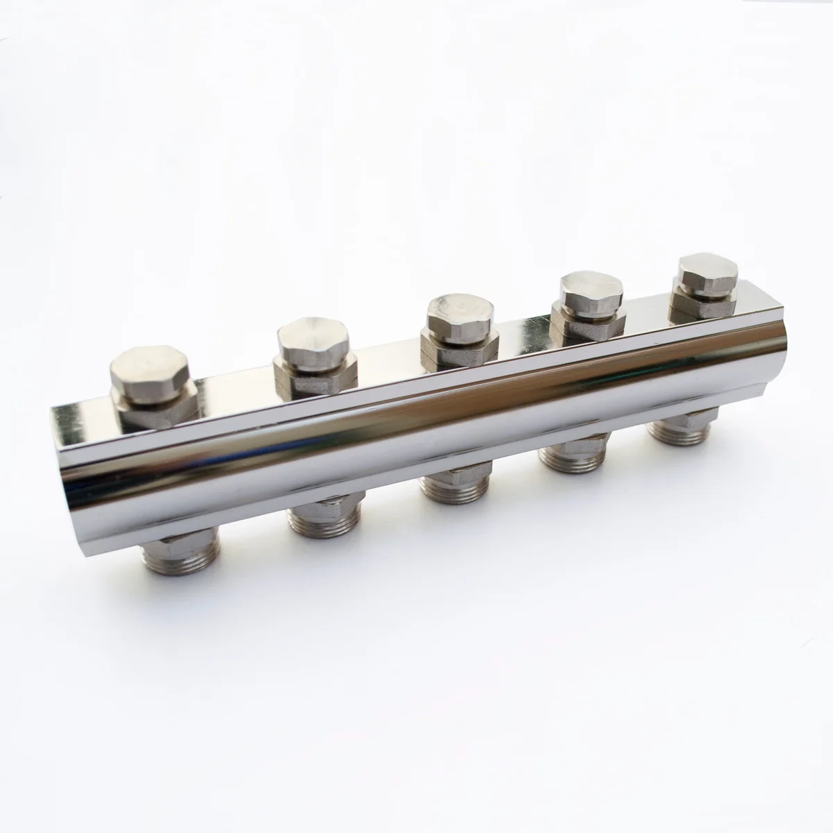 Begetube Verdeler voor CV messing Begetube 1" + 9 x 1" wit 220105009