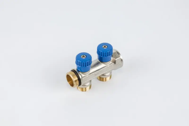 Begetube Verdeler voor CV messing Begetube 3/4" + 2 x 3/4" blauw 225071202