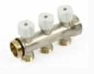 Begetube Verdeler voor CV messing Begetube 1" + 3 x 1" wit 225101003