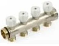 Begetube Verdeler voor CV messing Begetube 1" + 4 x 1" wit 225101004