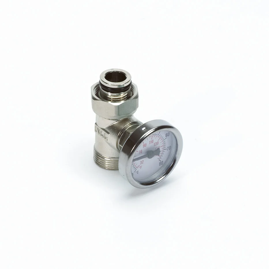 Begetube T-stuk met insteekthermometer begetube M24bu x M24bi met o-ring 281001000
