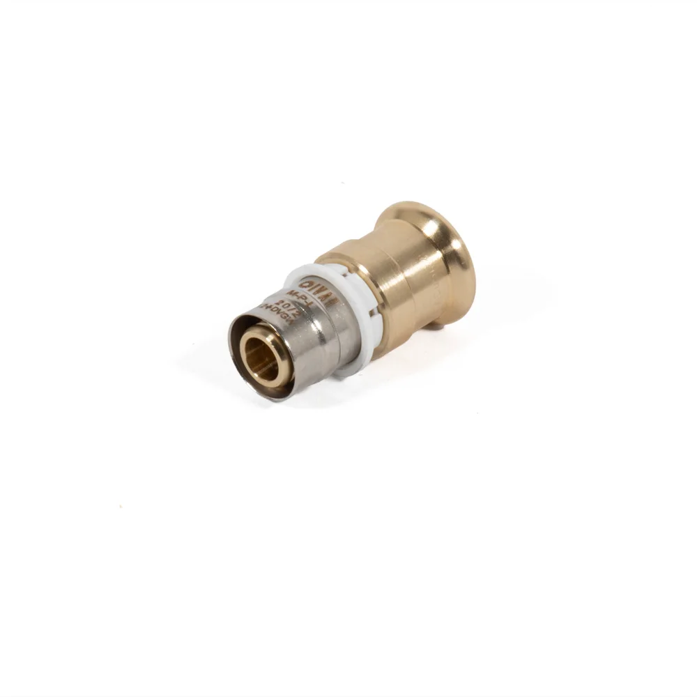Begetube Persovergangsstuk inox 20/2mm x 22mm koperen buis (drink)water Begetube 302044035