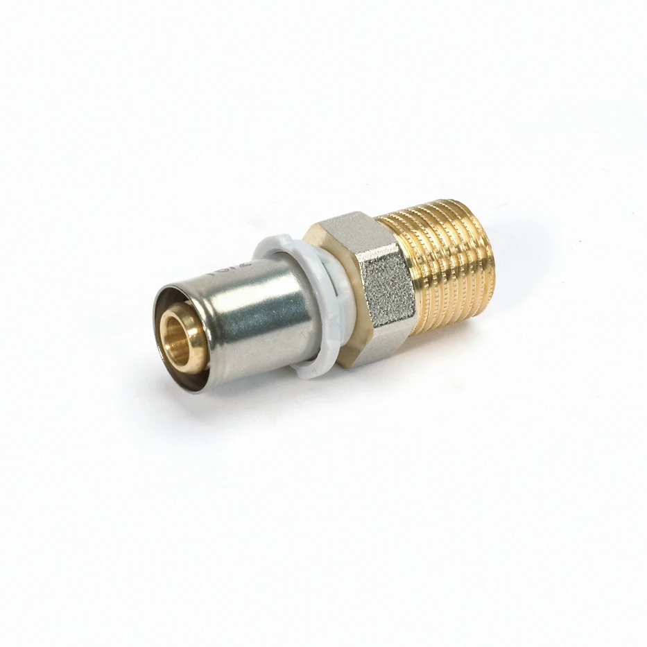 Begetube Persovergangsstuk messing 20/2mm x 1/2" M (drink)water Begetube Alpex 308010435