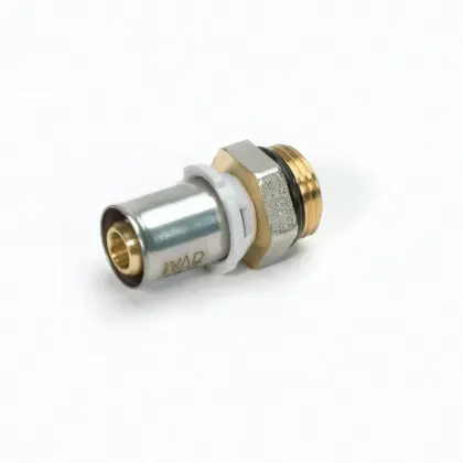 Begetube Persovergangsstuk messing met O-ring 16/2mm x 1/2" M (drink)water Begetube Alpex 308010518