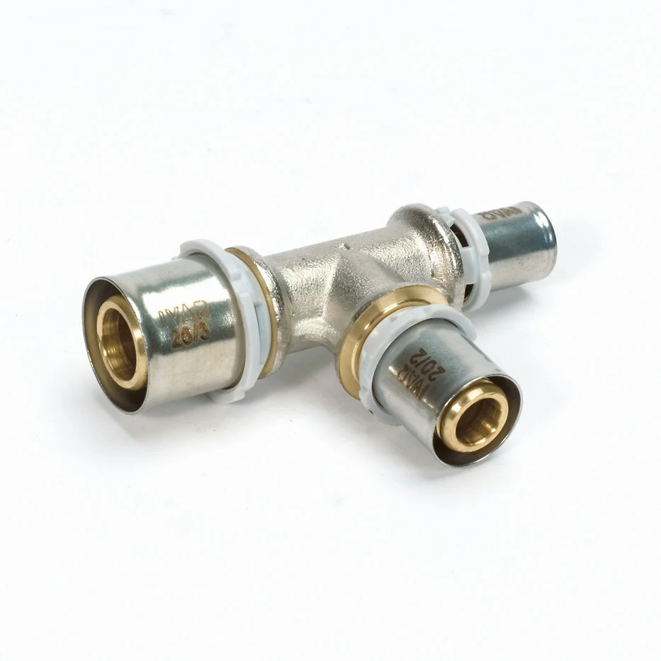 Begetube Persverloop-T messing 26/3x16/2x20/2mm FFF (drink)water Begetube Alpex 328183556