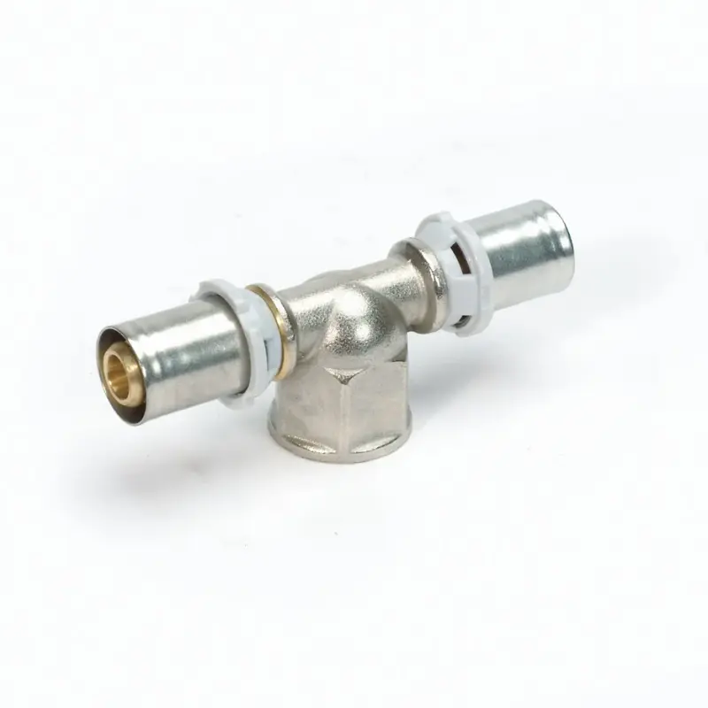 Begetube Persovergangs-T-stuk messing 20/2 x 3/4" x 20/2 F (drink)water Begetube Alpex 338283535