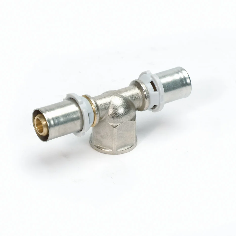 Begetube Persovergangs-T-stuk messing 20/2 x 3/4" x 20/2 F (drink)water Begetube Alpex 338283535