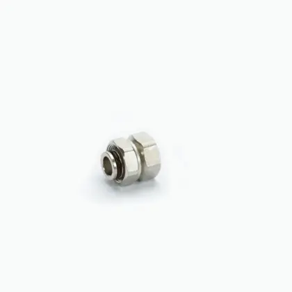 Begetube Demonteerbaar overgangstuk M24 x 1/2 bi vernikkeld met o-ring 400002657