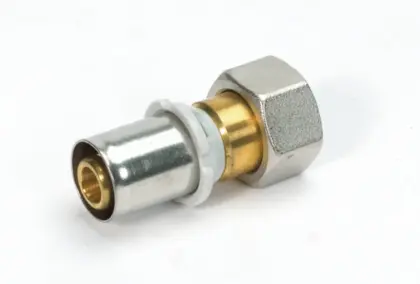 Begetube Persaansluitkoppeling messing 32/3mm x 1" FF (drink)water Begetube Alpex 501300566