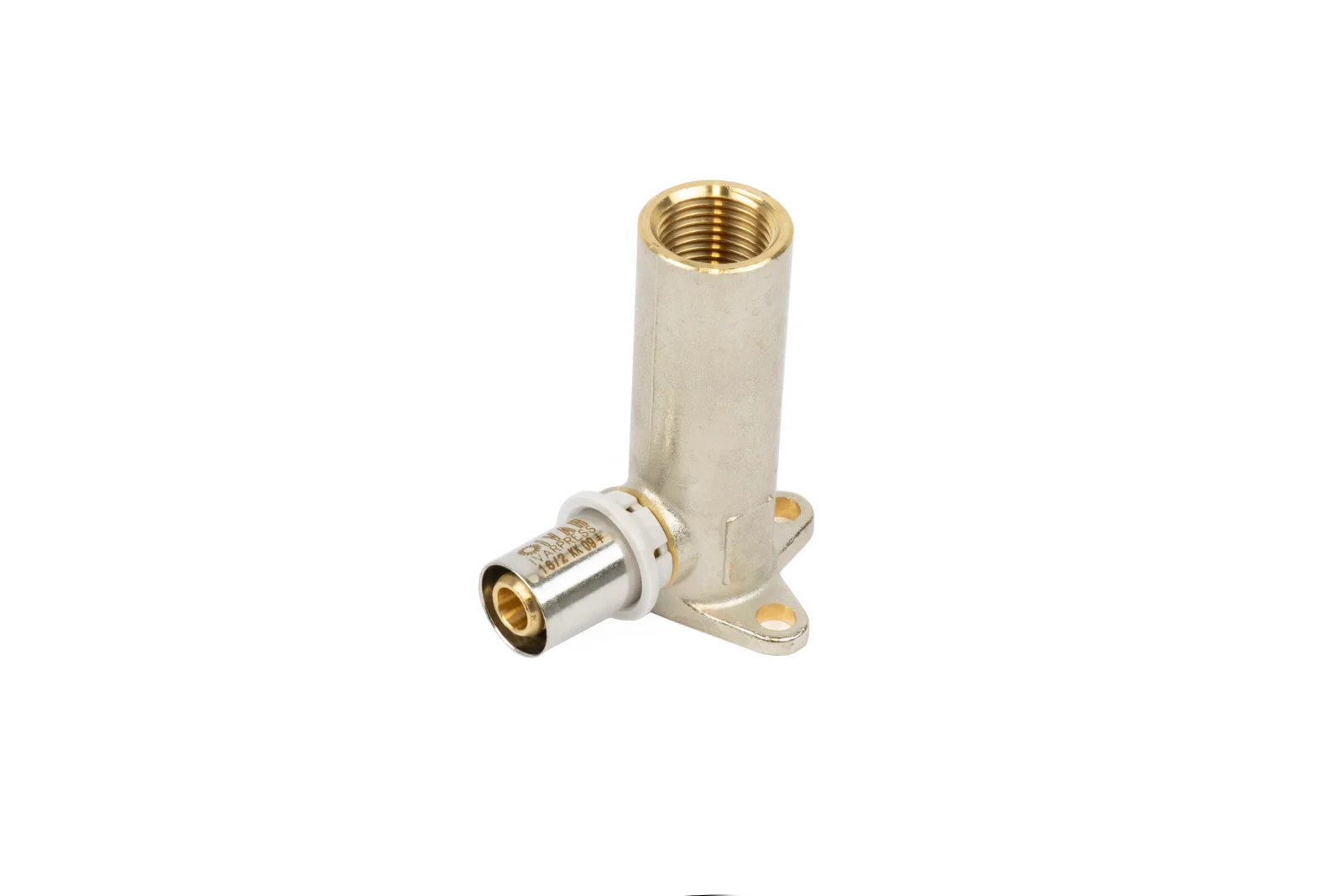 Begetube Hoge muurplaat met perskoppeling  1/2 V x 20x2 mm