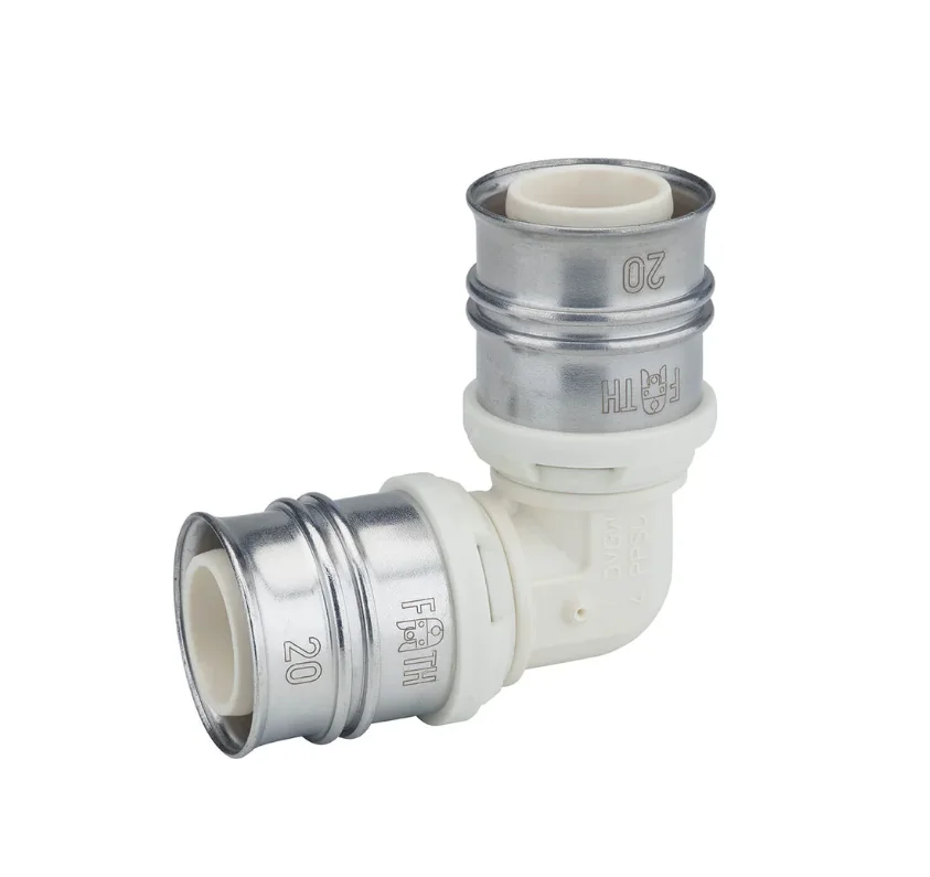 Begetube Persknie kunststof 26/3mm FF 90° (drink)water Begetube DUO XS PPSU 82826202