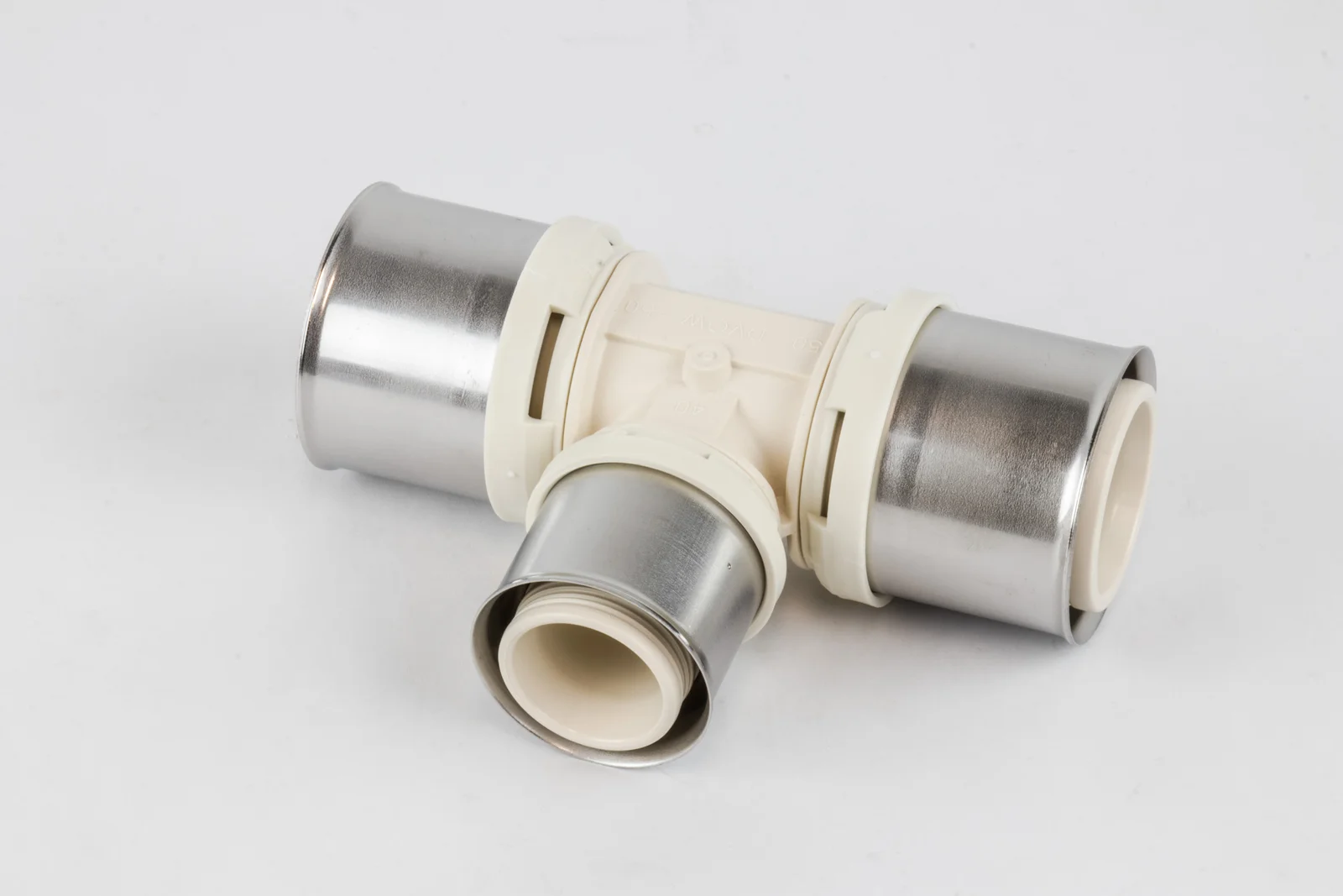 Begetube Persverloop-T kunststof 50/4x40/3.5x50/4mm FFF (drink)water Begetube ALPEX L PPSU 88450380