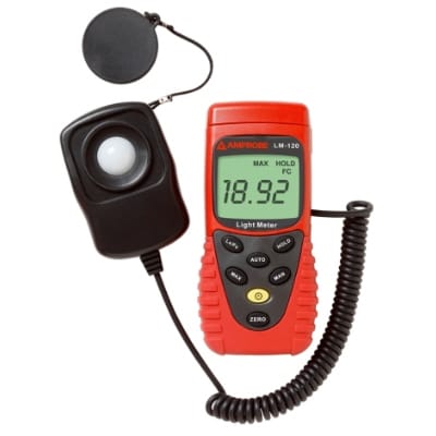 Beha Amprobe LM-120 Digitale Luxmeter met data hold automatisch/manueel instelbaar 3052353