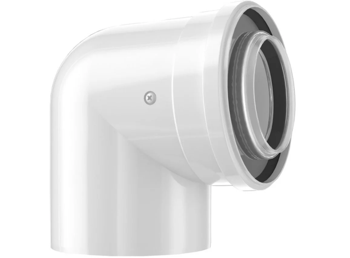 Bosch Concentrische rookgasbocht Bosch metaal kunststof 60/100mm 7738112616