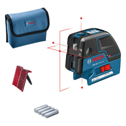 Bosch Professional Punt-/lijnlaser GCL 25 Professional + 4 AA-batterijen