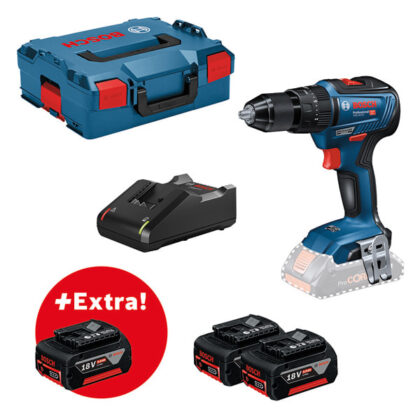 Bosch Professional Accu schroefklopboormachine GSB 18V-55 (3x 5