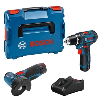 Bosch Professional Combipack 12V GSR + GDR : GSR 12-15 + GWS 12V-76 2x 2