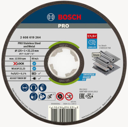 Bosch Professional Snijschijf X-LOCK Expert for Inox+Metal Ø 125mm