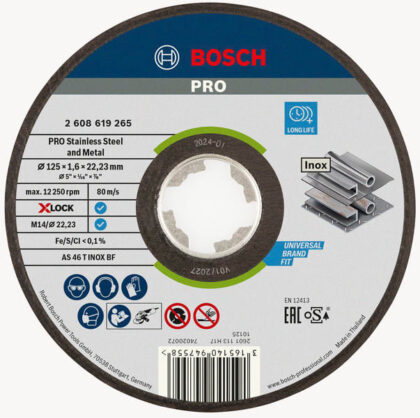 Bosch Professional X-LOCK Slijpschijf Expert for Inox 125x1