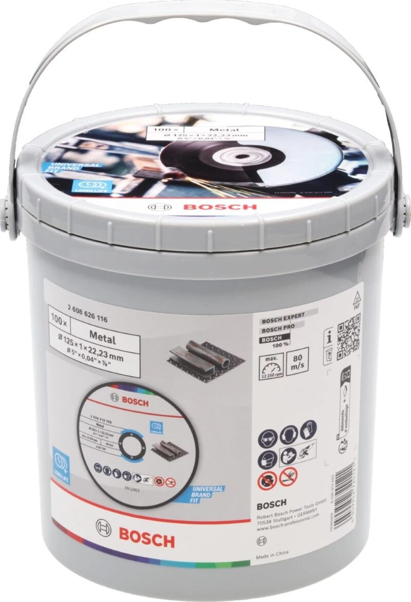 Bosch Professional 100 SLIJPSCHIJVEN METAL 1 MM IN EMMER 2608626116