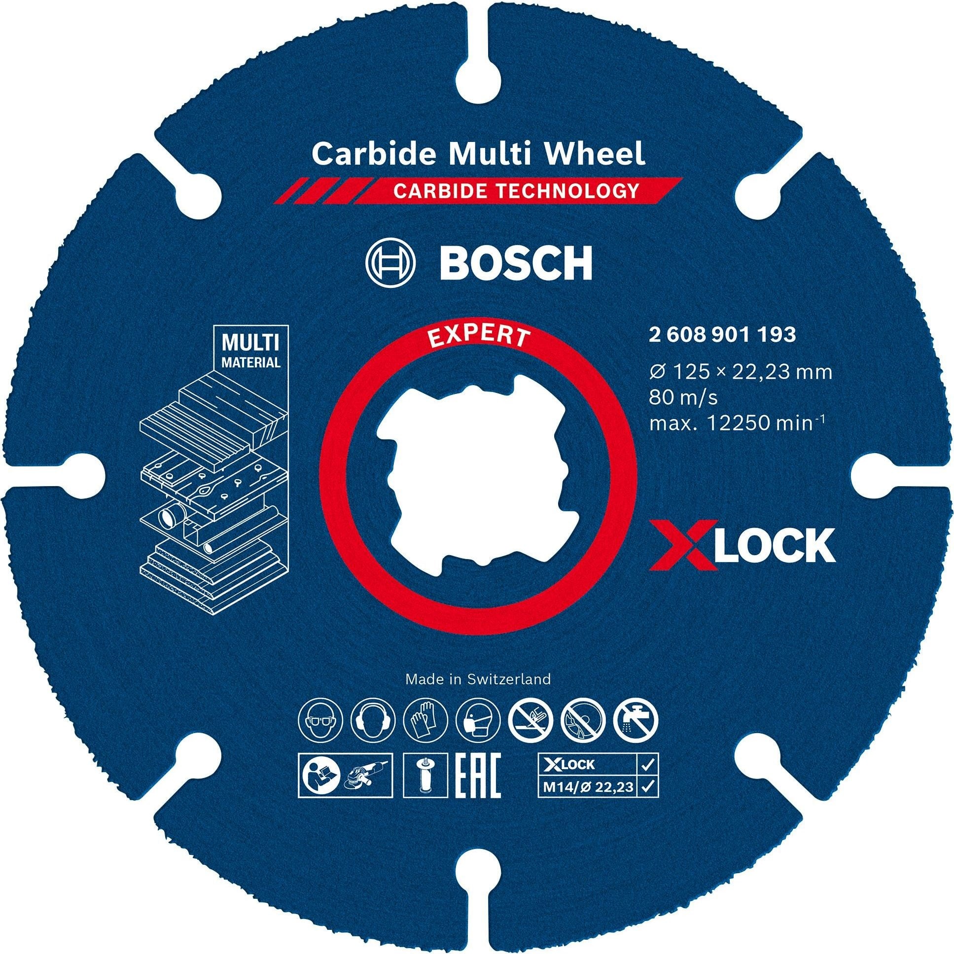 Bosch Professional XLK Carbide Multi Wheel 125mm 2608901193