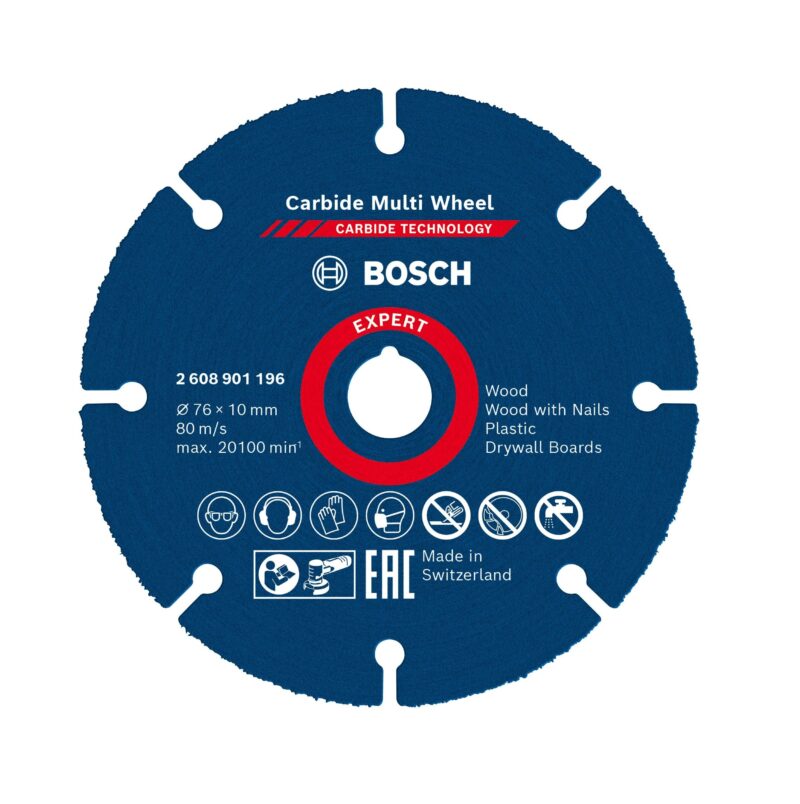 Bosch Professional Carbide Multi Wheel 76 x 1 x 10 mm 2608901196