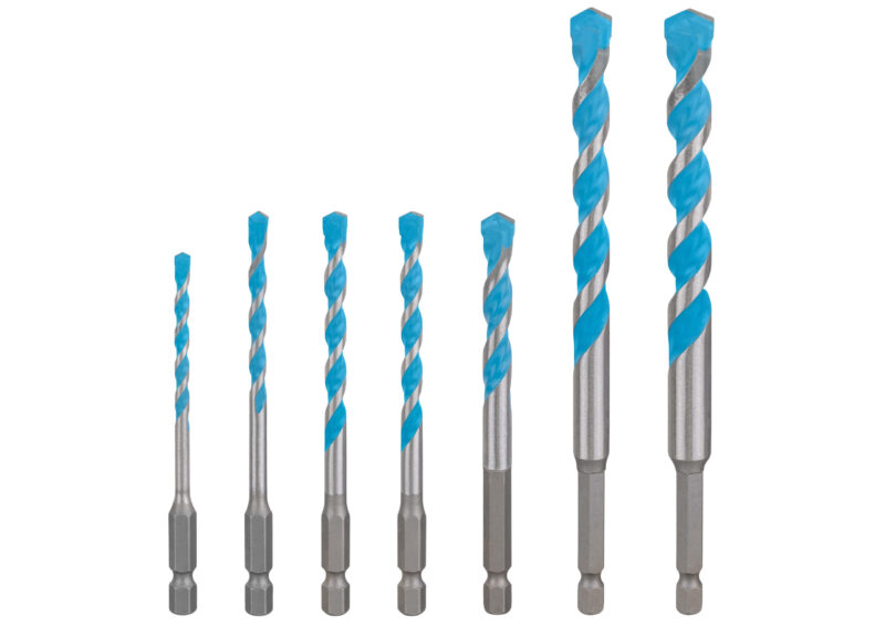 Bosch Professional EXPERT 7-delige set universeelboor HEX-9 MultiConstruction 4/5/6/8/10/12 2608902370