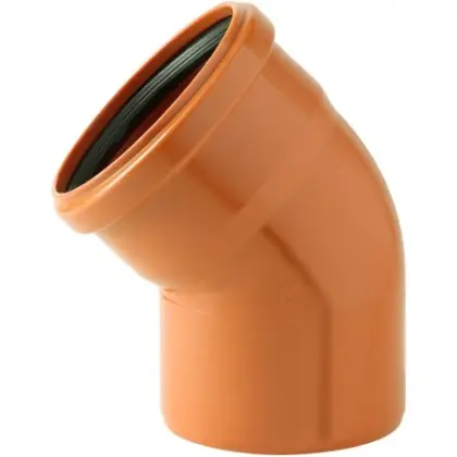 Nicoll PVC RIO bocht 45° MF 125 x 125 mm - oranje C124