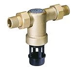 Resideo CA terugstroombeveiliger MM 1/2 x 1/2 - brons - Belgaqua gekeurd CA295-1/2A