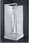 Novellini Carat douchecabine 900 x 900 x 2060 mm - mat chroom - veiligheidsglas met thermostaat