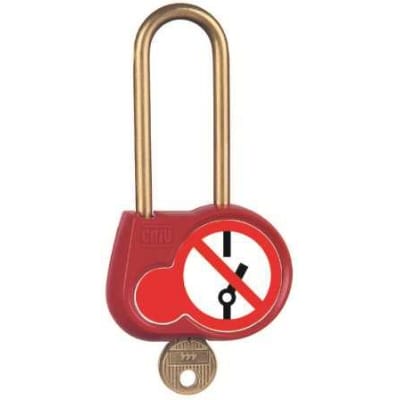 CATU Schijf-hangslot met pictogram - beugel 70mm - Ø 6mm - sleutel 111 AL230S111EX