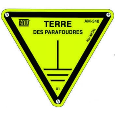 CATU Aluminium waarschuwingsbord in het frans AM348