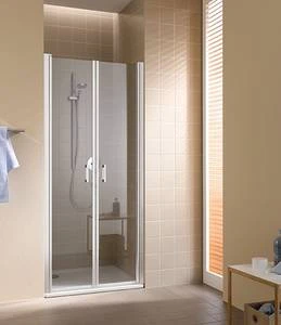 Kermi Cada XS PTD pendeldeur 900 x 2000 mm - verstelbaarheid 860-910 mm - veiligheidsglas ESG helder Clean - profiel : zilver hoogglans CCPTD09020VPK